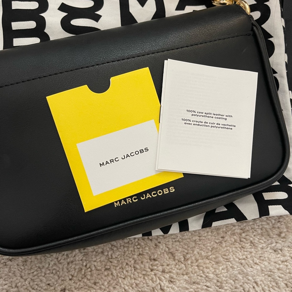 Marc Jacobs J Marc Black Crossbody Chain Shoulder Bag - Picture 6 of 6